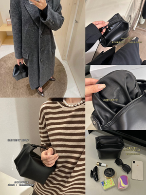 2026夏季新款haas原头层牛皮饭盒包小众设计真皮手拎包女包无标