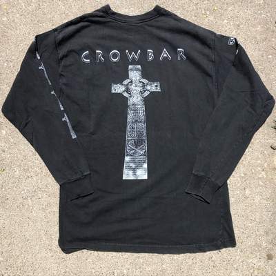 240g！Crowbar 1996 Broken Glass Vintage重磅高街穿搭长袖T恤