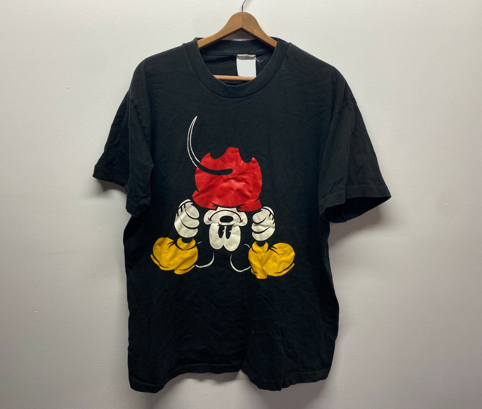 240g！米奇Mickey Mouse动画美式vintag百搭重磅嘻哈短袖T