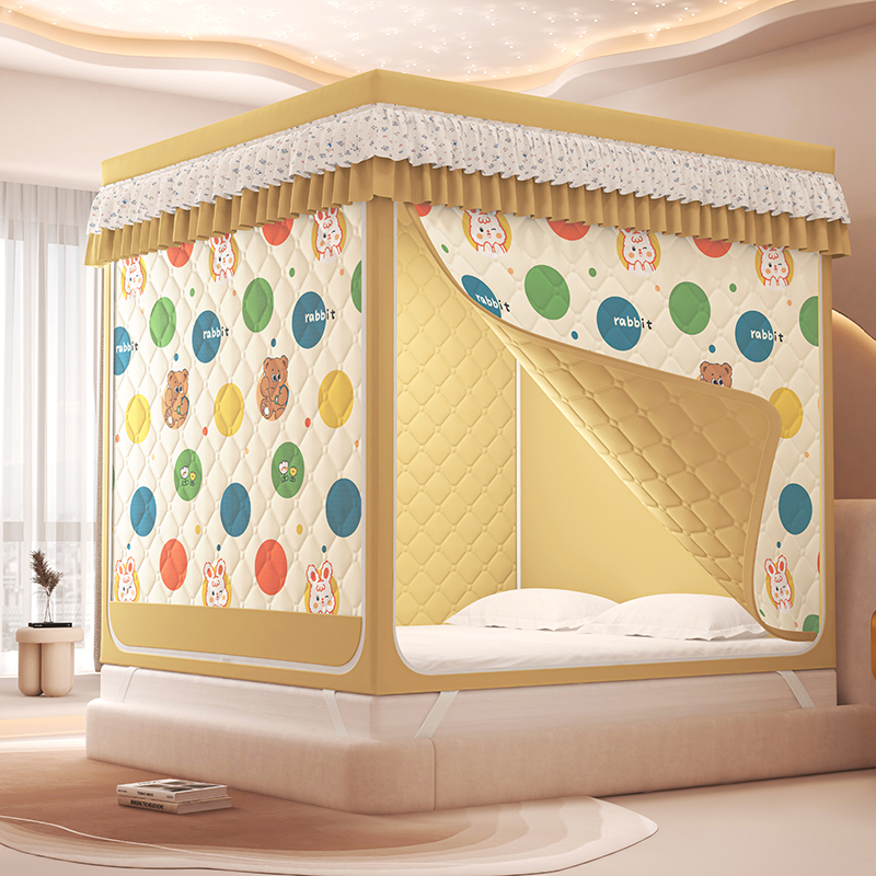 女人做月子防风保暖床幔蚊帐双层