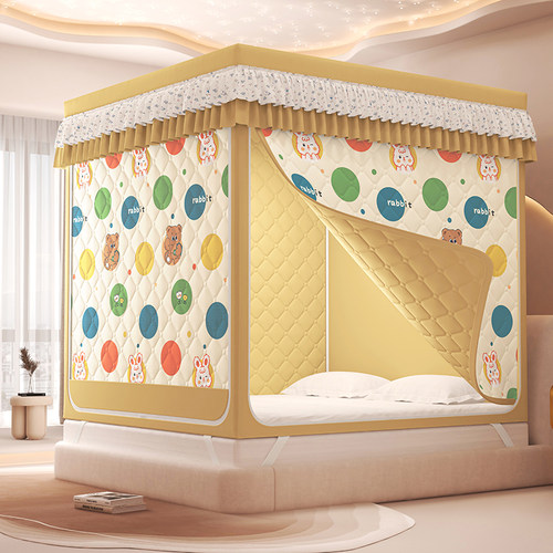 女人做月子防风保暖床幔蚊帐双层