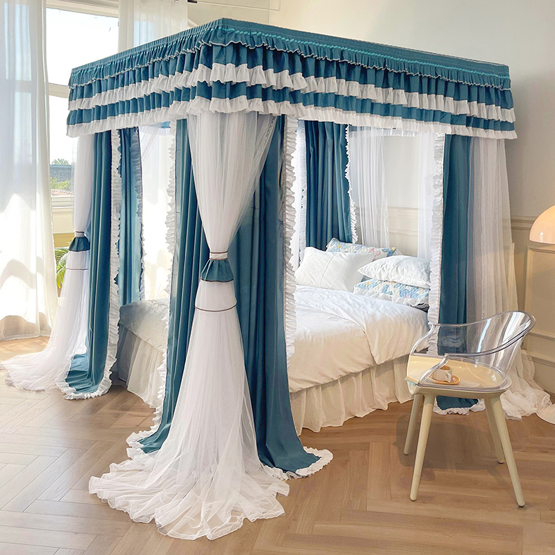 双层双杆钢管宫廷批发价通用蚊帐