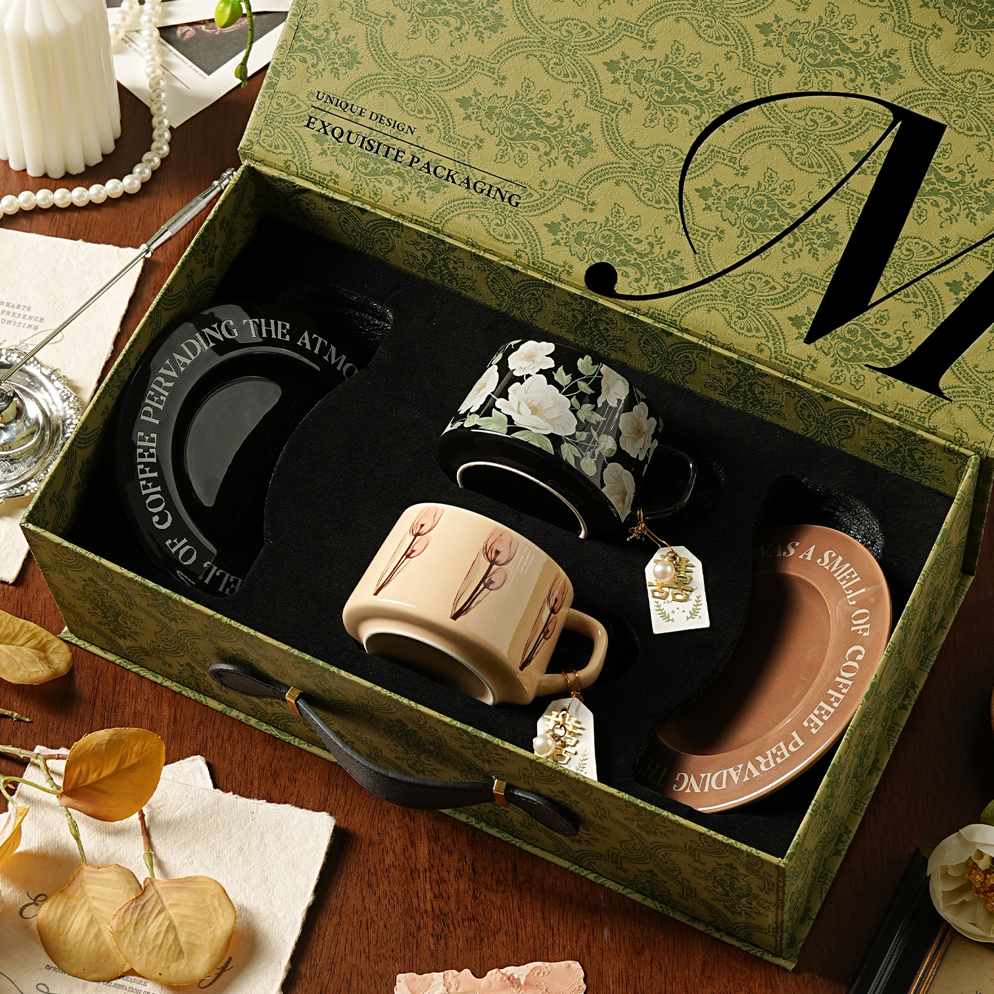 特别好看的陶瓷咖啡杯子高档精致生日订新婚礼物咖啡杯碟套装礼盒