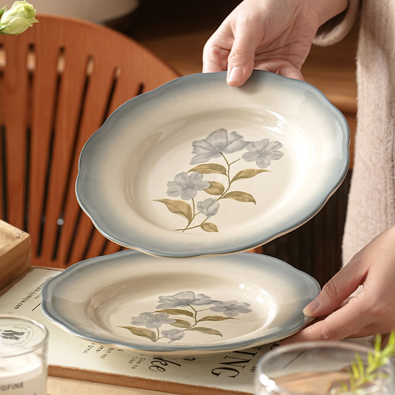 新款餐盘沙拉盘凉菜专用盘西餐盘日式盘子一人食特别好看的小盘子,餐饮具,盘,淘宝优惠券,粉丝福利购,淘宝优惠卷