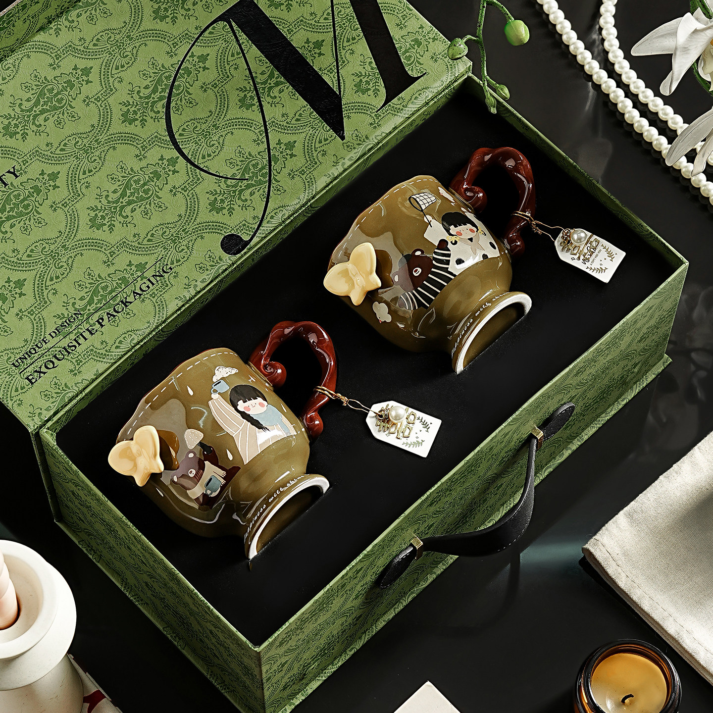 高级感伴手礼女乔迁新居搬家陶瓷马克杯高档实用礼物套装水杯礼盒