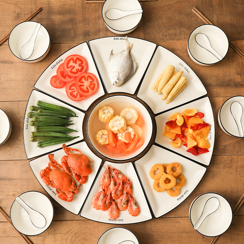 WUXIN过年拼盘餐具陶瓷