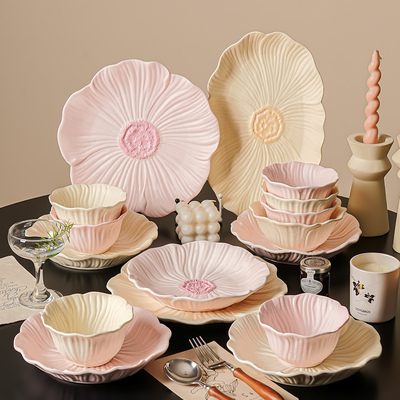 陶瓷碗家用2026新款餐具套装乔迁新居新婚礼物碗盘套装家用碗筷碟