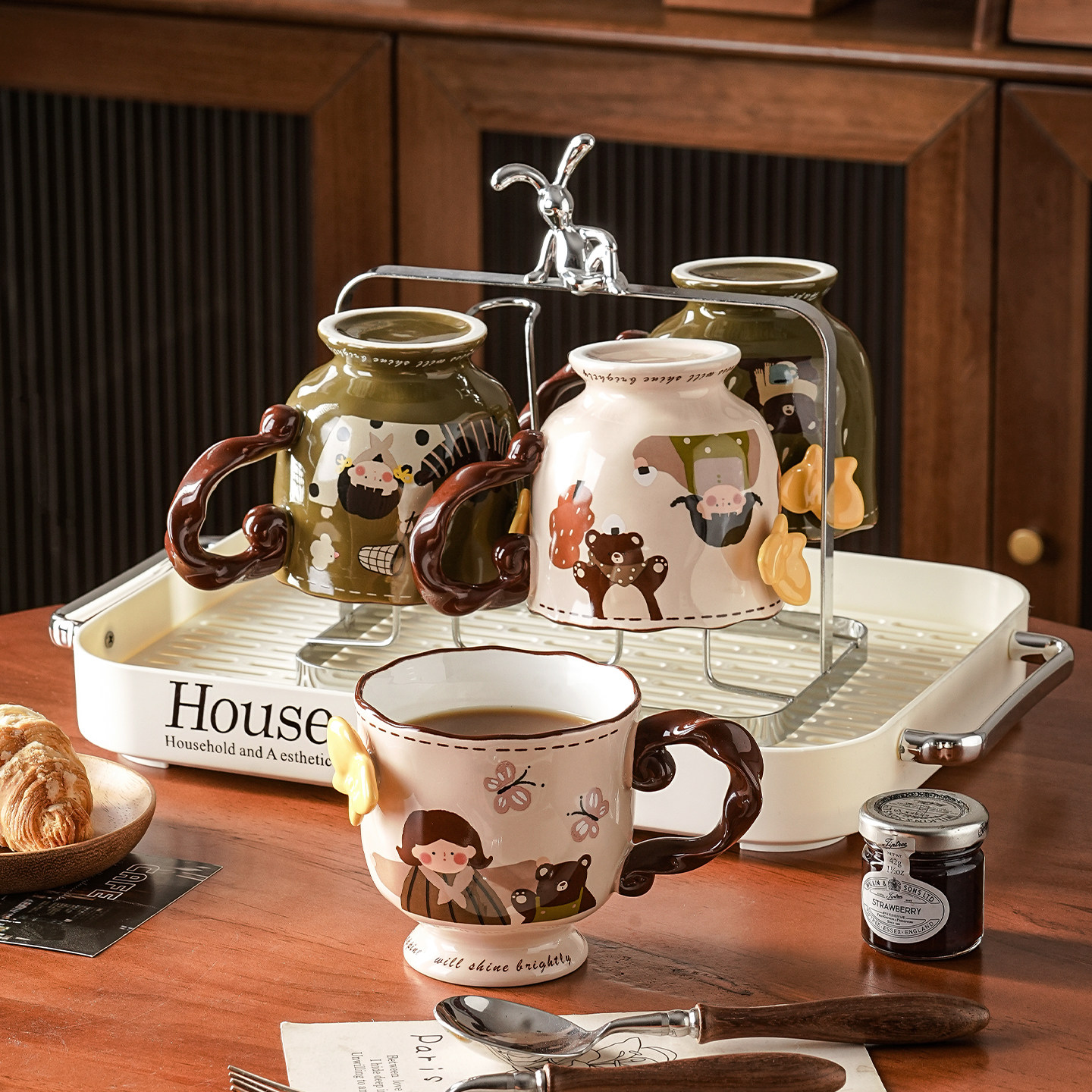 新婚礼物送闺蜜马克杯乔迁礼物咖啡杯碟套装女生实用高级感礼品