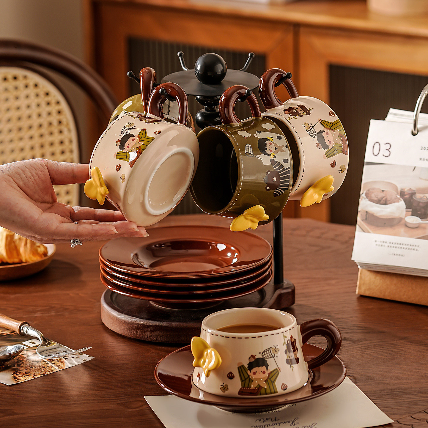 陶瓷咖啡杯高级感轻奢高颜值特别好看的咖啡杯碟套装结婚新婚礼物,餐饮具,咖啡杯,淘宝优惠券,粉丝福利购,淘宝优惠卷