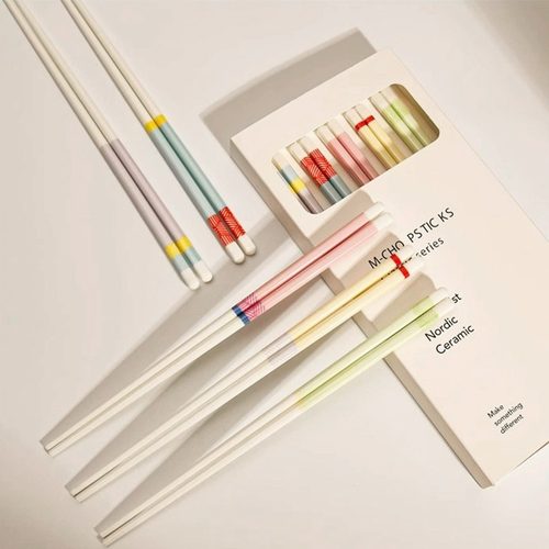 陶瓷筷子家用分人高档抗菌防霉儿童筷子2025新款耐高温轻奢高级感