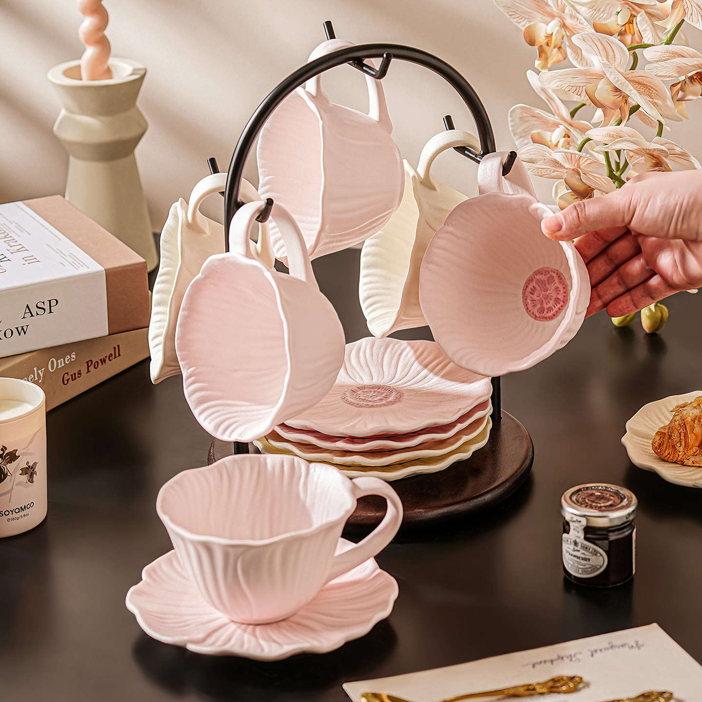 陶瓷咖啡杯女士个人专用高档精致漂亮的咖啡杯套装乔迁新婚礼物盒,餐饮具,咖啡杯,淘宝优惠券,粉丝福利购,淘宝优惠卷