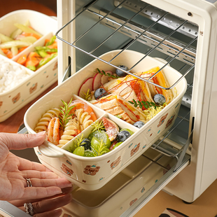 微波炉加热分隔分格三格饭盒饭菜分离2026新款带饭神器便当盒餐盒