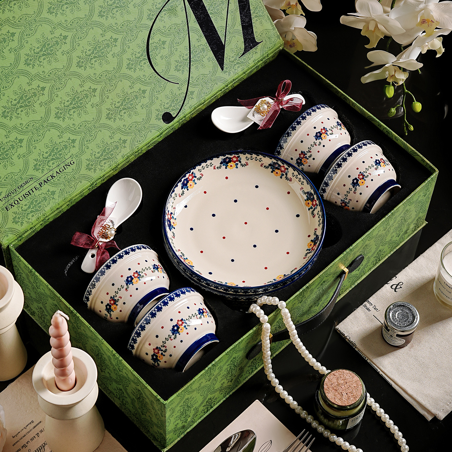 乔迁之喜礼物送人实用餐具礼盒新家乔迁礼物新婚礼物碗餐具套装