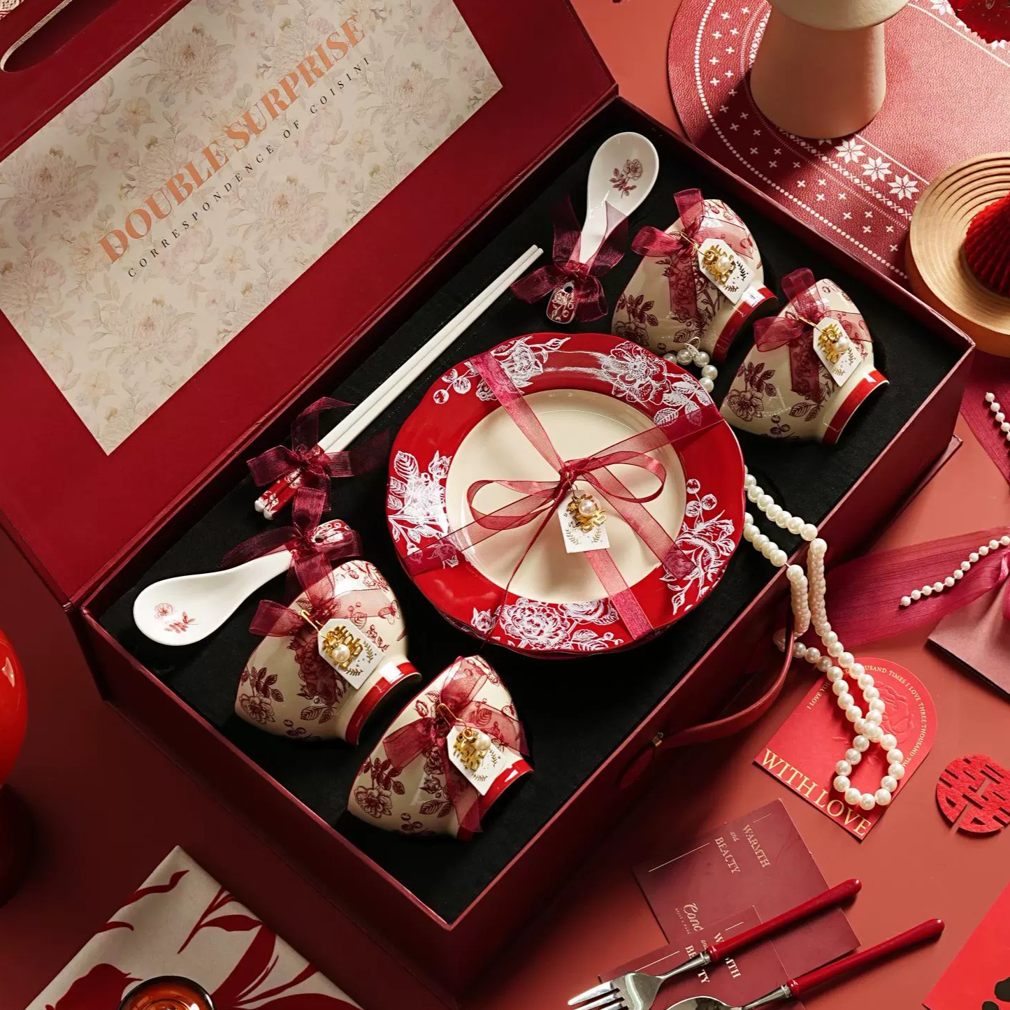 新婚礼物餐具套装乔迁之喜礼物新居搬家新房送闺蜜礼盒200元商品