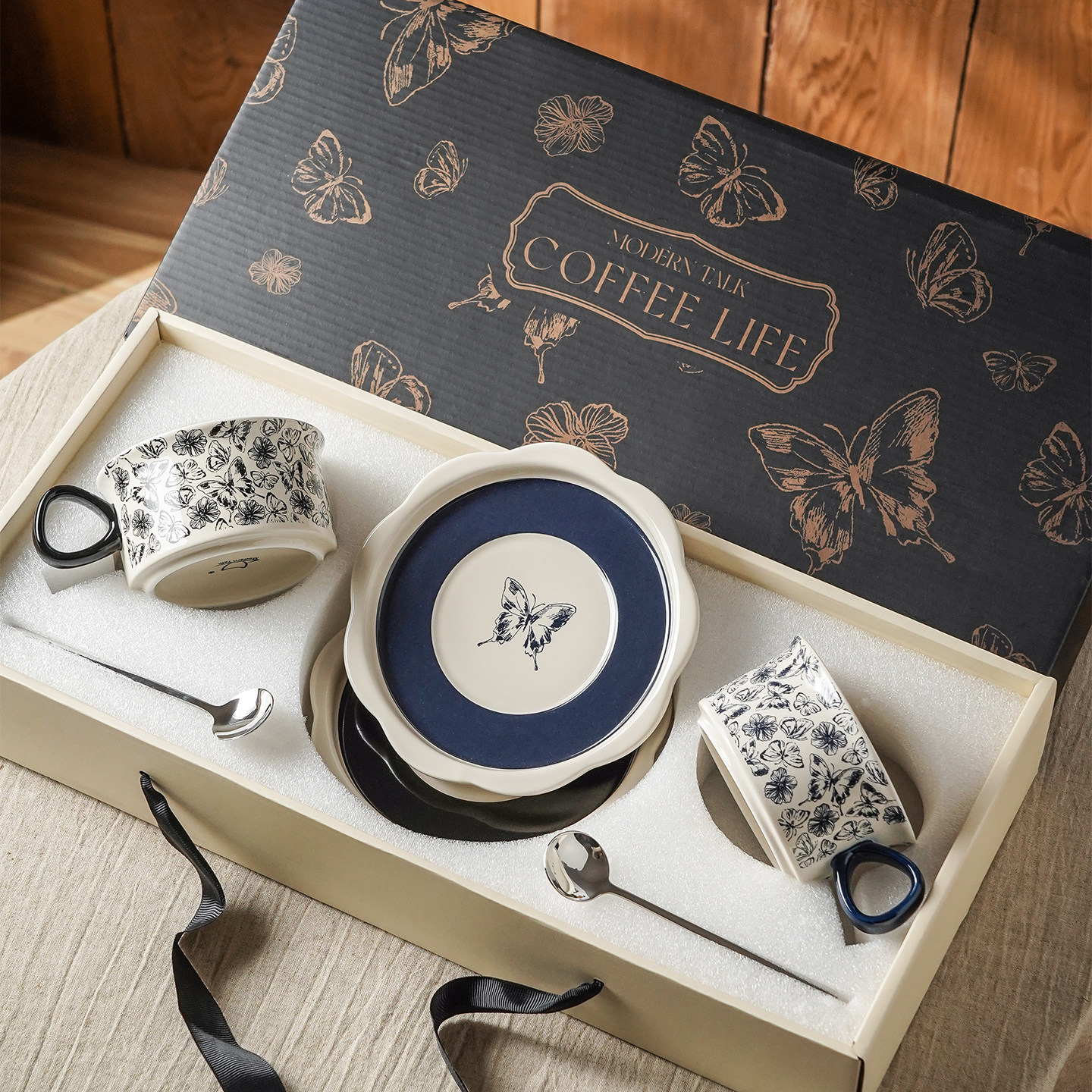 超级好看的咖啡杯子高档精致陶瓷高级咖啡杯套装有意义的新婚礼物