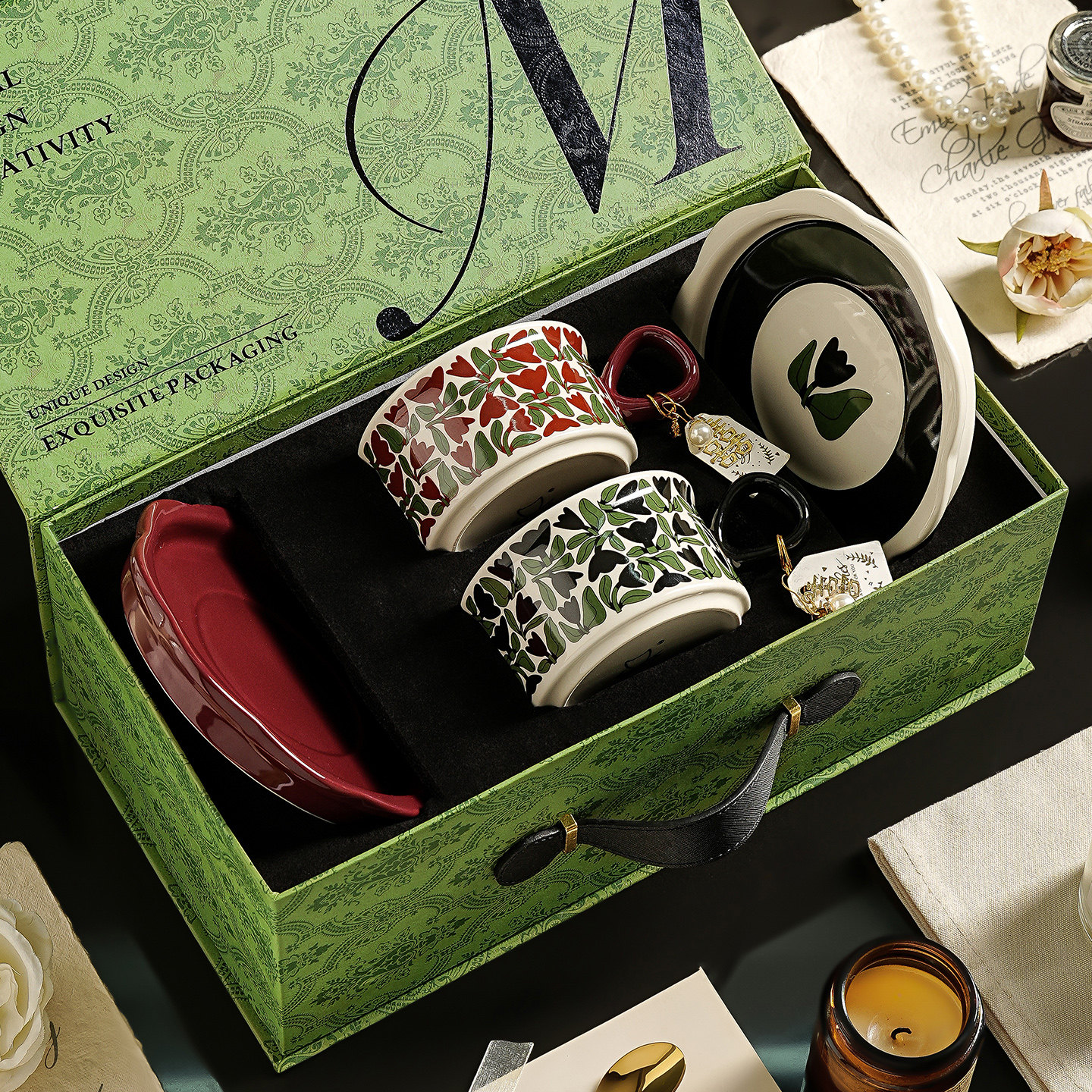 陶瓷咖啡杯子套装礼盒高档精致搬家乔迁新居礼物结婚新婚生日礼物