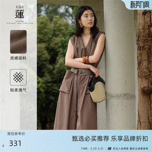 商场同款 新款 阿依莲时尚 子女25年夏装 高端连体裤 气质连身裤