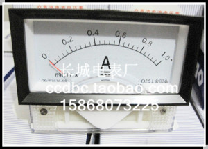 。【长城电表厂】69C17 1A-10A 直流电流表 厂家直销 85*45