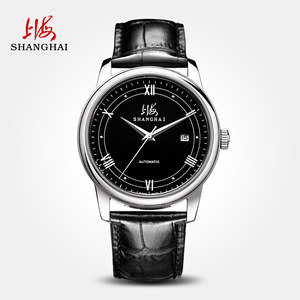 上海手表男潮男士手表男正品简精钢新815日历手表男自动机机械表