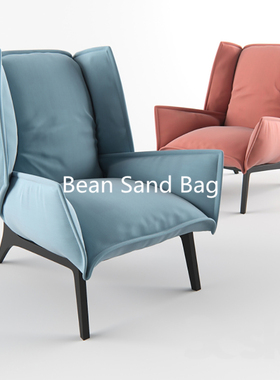 豆鲨包Toa Ligne Roset Armchair 设计师样板房 酒店 餐厅 休闲椅