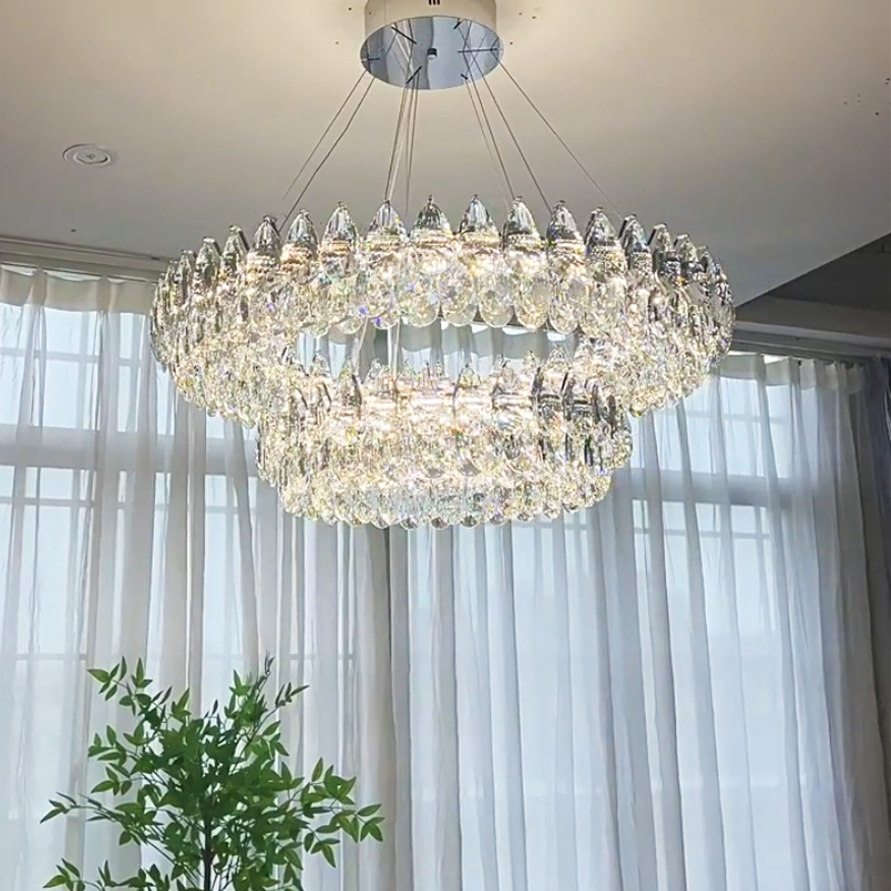 客厅水晶吊灯轻奢设计师现代简约