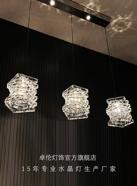 餐厅水晶吊灯轻奢设计师前台吧台