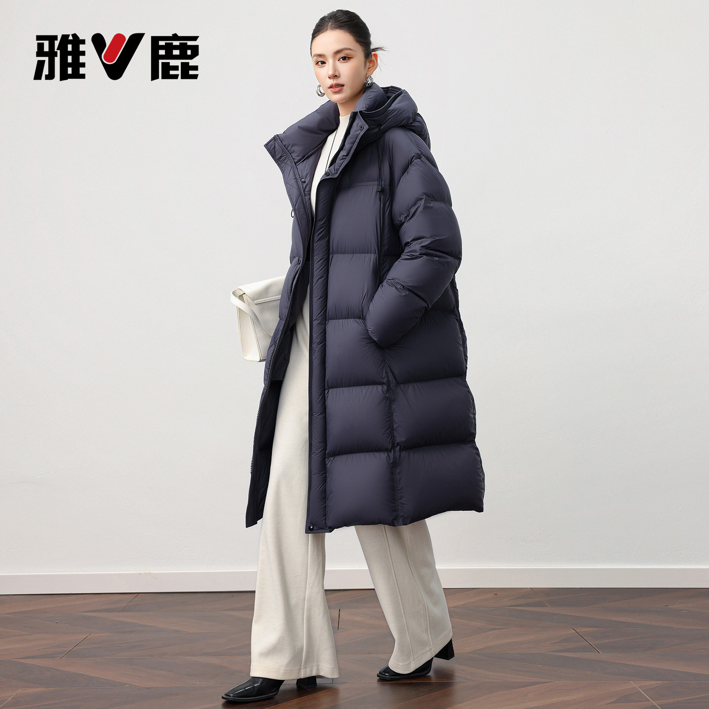 【270G高充绒】雅鹿2026冬季新款长款羽绒服女款极寒加厚保暖外套