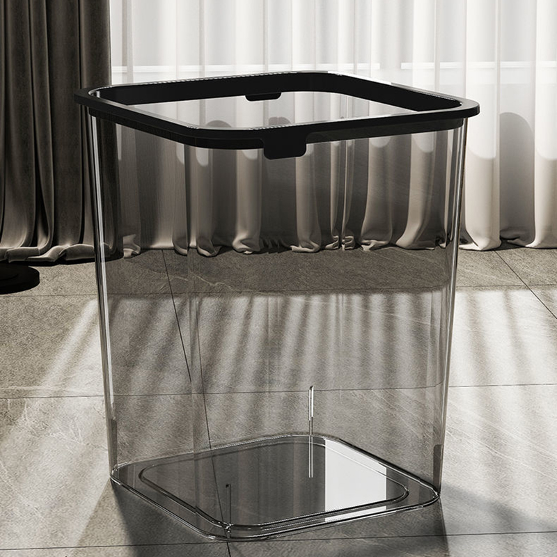 利临透明大容量无盖垃圾桶