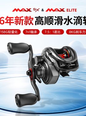 阿布旗舰P6水滴轮26年新款微物泛用打黑远投渔轮路亚 MAX SX