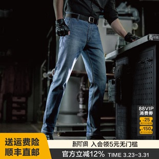通勤百搭 保暖直筒休闲裤 三代龙牙隐煜战术防寒牛仔裤 弹力加厚冬季