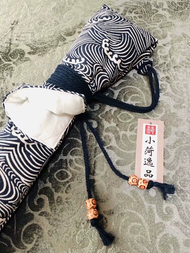 私人定制小河逸品棉麻尺八袋箫袋青海波刀剑袋鱼竿袋文玩袋夹棉