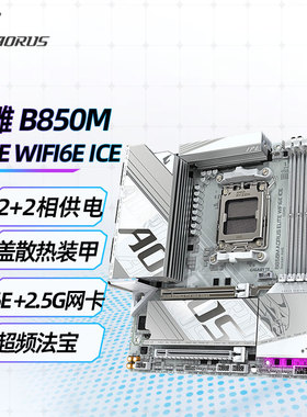 技嘉B850M AORUS ELITE WIFI6E ICE冰雕主板 支持 AM5 9700X
