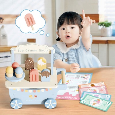 幼儿园宝宝早教益智冰淇淋售卖车