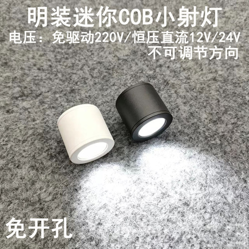 220V12V24V明装洗墙迷你小射灯