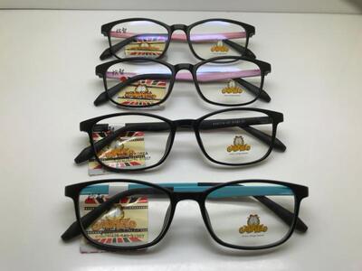 防蓝光网课护目镜加菲猫青少年学生镜框超轻近视远视眼镜框91007