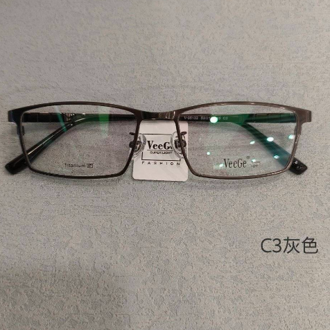 V格商务纯钛眼镜架近视