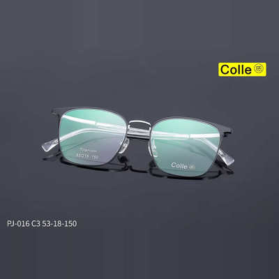 商务眉毛纯钛男女眼镜架