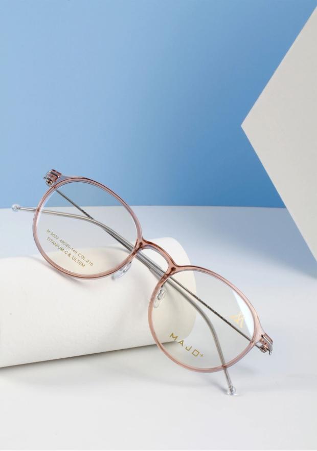 正品马颉MAJO+轻奢近视镜框全框男女款重量8克细边镜架 M-9002