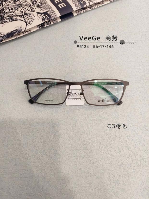 V格商务纯钛全框近视眼镜架