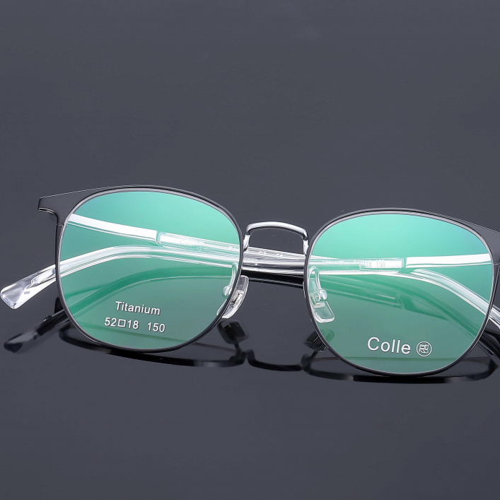 正品Colle惑设计师款纯钛眉毛全框男款近视镜框眼镜架时尚PJ-015