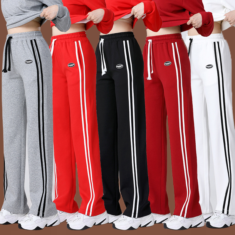 秋冬广场舞服装新款跳舞长裤 佳木斯健身运动团体表演体操裤子