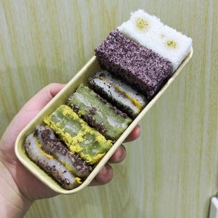 网红南大门传统手工芡实重阳桂花糕点心红豆黑米糯米糍粑米糕