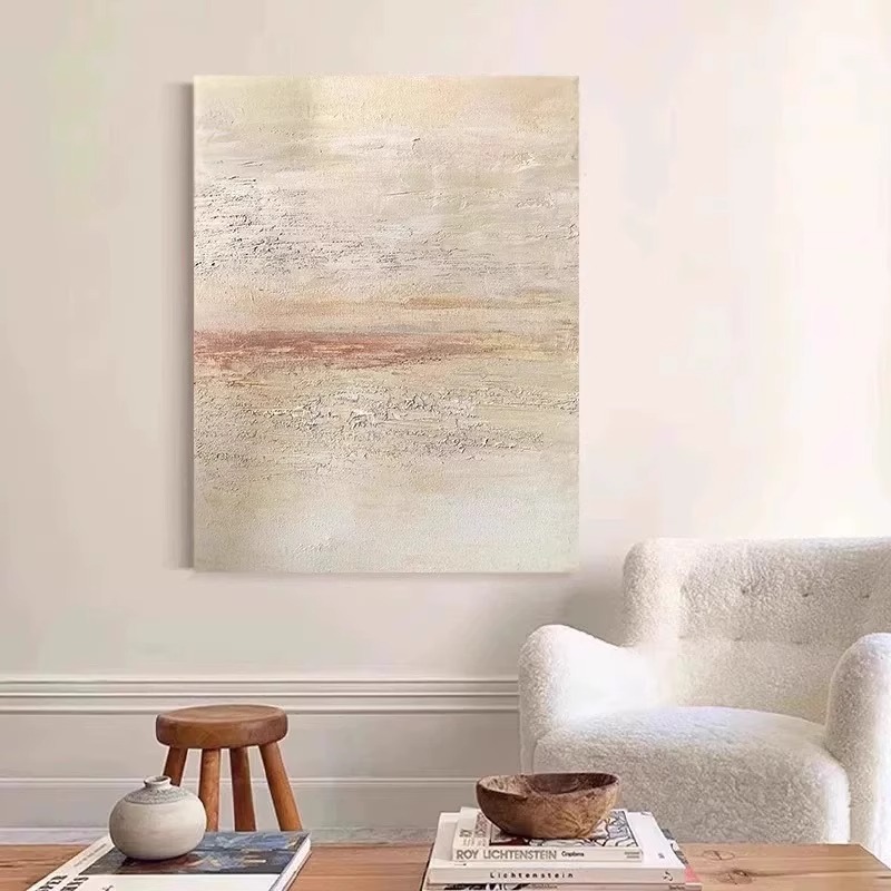 手绘油画抽象侘寂风玄关装饰画现代简约客厅挂画立体肌理书房壁画图片
