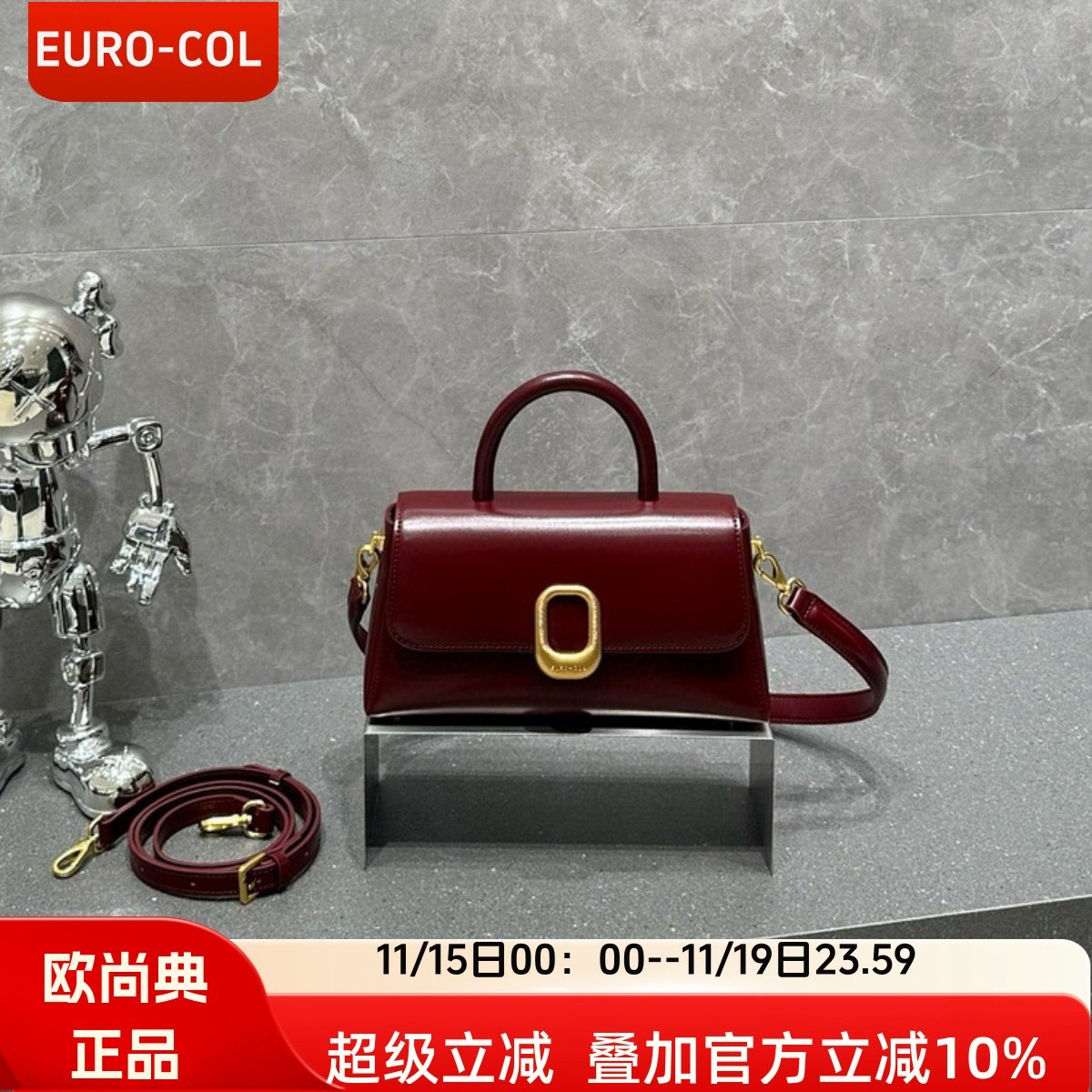 欧尚典新款牛皮复古手提小方包女包中号2025春夏高级感单肩斜挎包