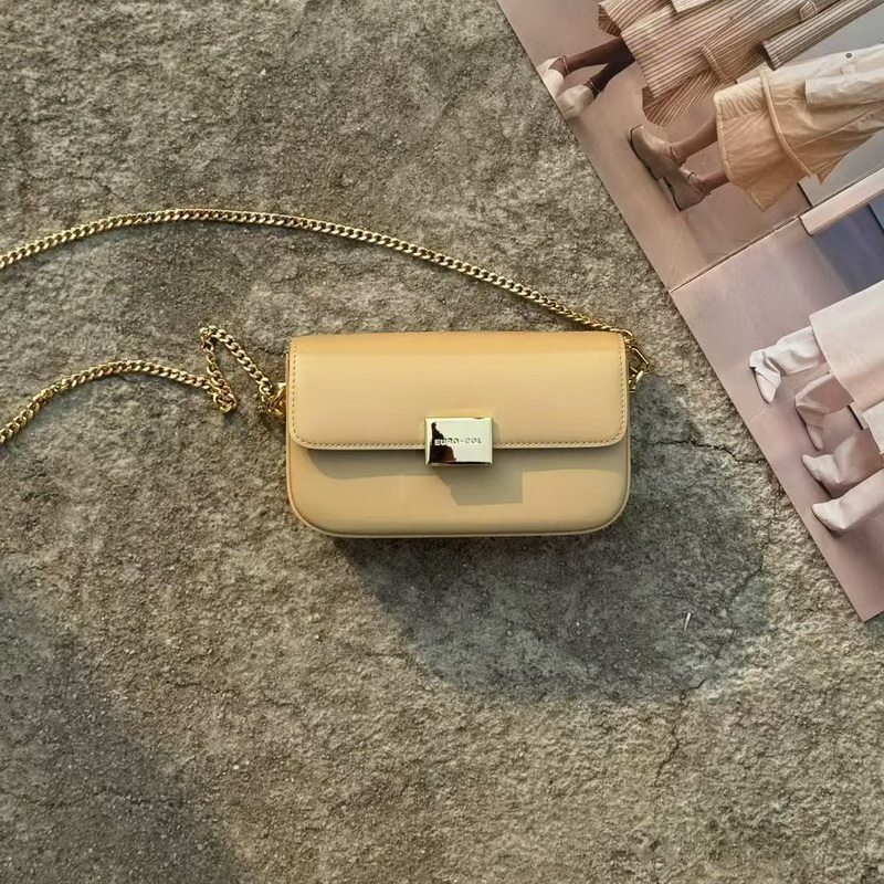 欧尚典女包甜美链条手机包女斜挎2026新款真皮女包高级感迷你小包