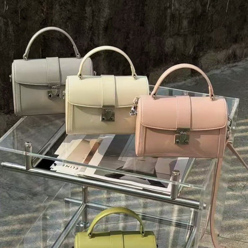 欧尚典| 高级感复古手提盒子包女2026春夏真皮小众时尚斜挎小方包,箱包皮具/热销女包/男包,小方包,淘宝优惠券,粉丝福利购,淘宝优惠卷