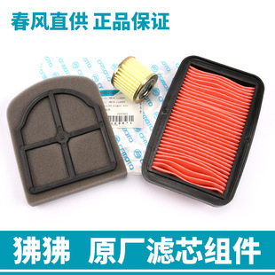 适用于春风摩托车ST狒狒CF125-3A空气滤清器机油过滤芯空滤机滤