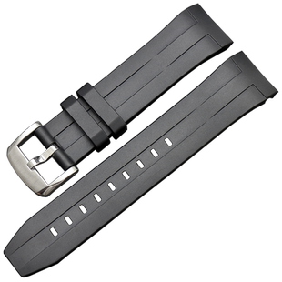 氟橡胶表带代用天梭1853海星潜水硅胶表带T120417A手表带表链男22