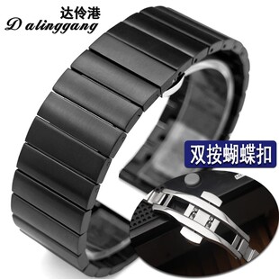 28mm钢表带26手表带27表带男表链金属手表链表带精钢25不锈钢表带