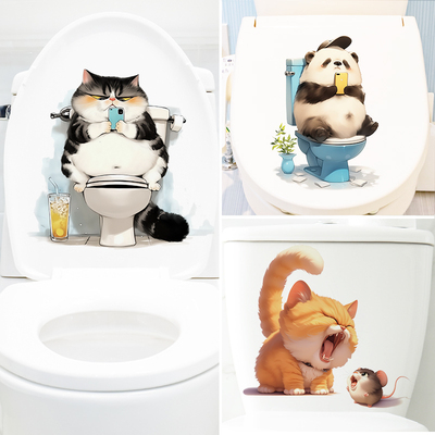 马桶贴画防水防潮浴室